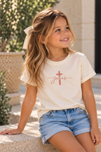 Jesus Cross T-Shirt for Toddler Girls