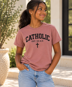 Catholic Varsity T-Shirt for Youth Girls