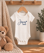 Jesus Saves Onesie for Baby Girls
