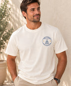 Saint Raphael’s Faith Formation men’s T-shirt in cream