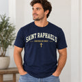 St. Raphael’s Centered on Christ T-Shirt for Men — Navy